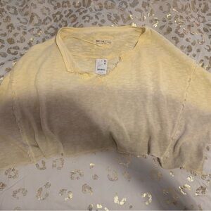 We The Free Light Yellow Knit Sweater